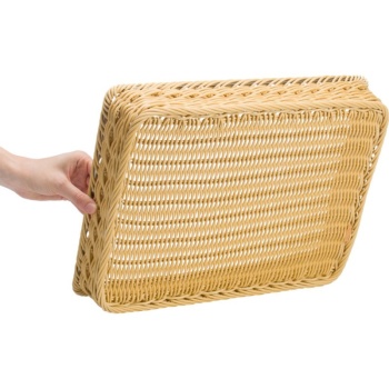 Корзинка для хлебобулочных изделий 40x30x7см бежевый