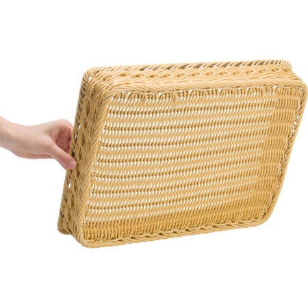 Корзинка для хлебобулочных изделий 40x30x7см бежевый