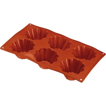 Форма "Бриош" 6 выемок 79x37мм