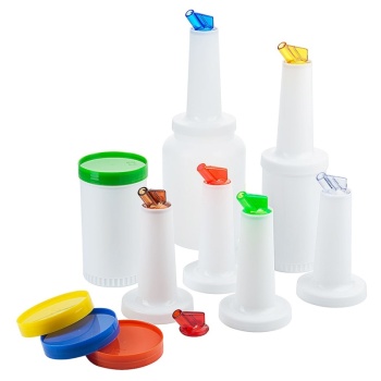 Бутылка для дрессинга 1л Ø9x33.5см Contacto с красной крышкой