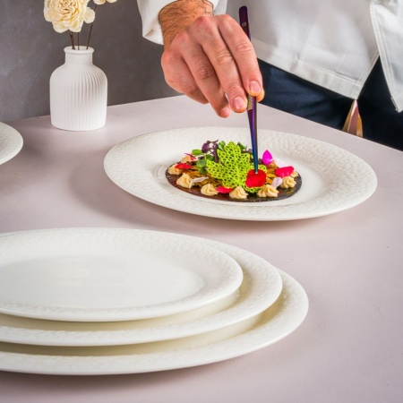 Тарелка овальная 32x21см MARLENA Albus