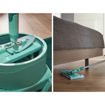 Комплект для уборки Clean Twist XL Mobile ведро 20л на колесиках с отжимом и швабра 42см