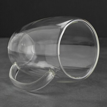 Кружка необжигающая 450мл термостойкое стекло, 2шт