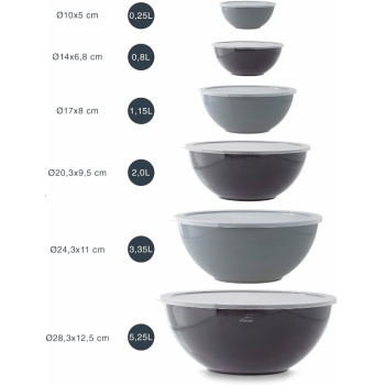 Набор из 6 кухонных мисок Lacor