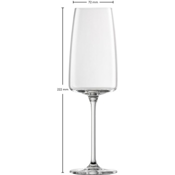 Набор бокалов для игристого вина 388мл VIVID SENSES, 2шт