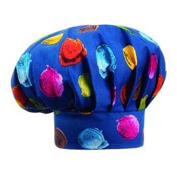 Фартук с нагрудником и карманом, колпак поварской - цвет ice cream - 100% хлопок - 190г/м2