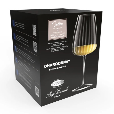 Набор бокалов 550мл OPTICA Chardonnay, 4шт