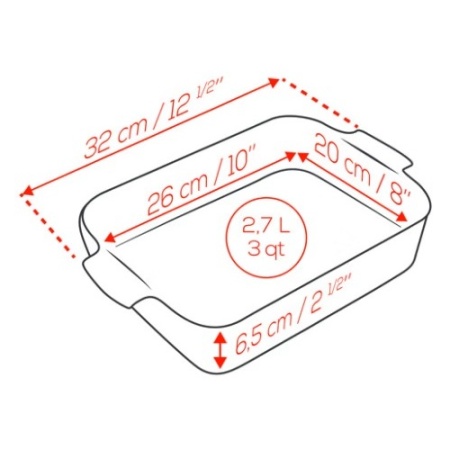 Емкость для запекания 32x20см APPOLIA Sage Green