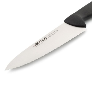 Нож поварской 20см с рифлением 2900 черный