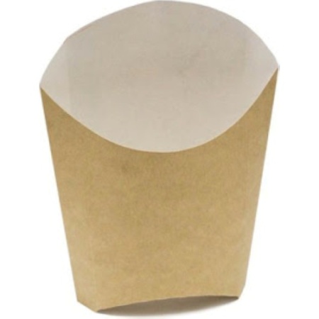 Упаковка для картофеля фри ECOFRY-L 84x54x150мм, крафт картон, 50шт