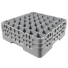 Кассета Camrack на 36 ячеек для мойки и хранения бокалов Ø7.3x15.5см Cambro серый