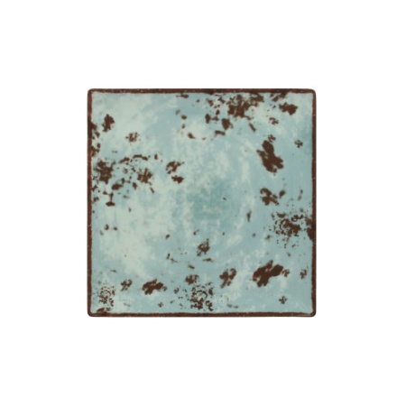 Тарелка квадратная 27x27см PEPPERY голубой