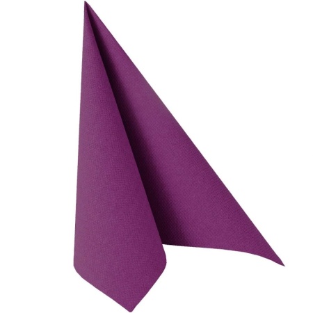 Салфетка 40x40см ROYAL Collection пурпурная, 20шт