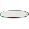 Тарелка овальная 25x13см LINEA Green Hygge
