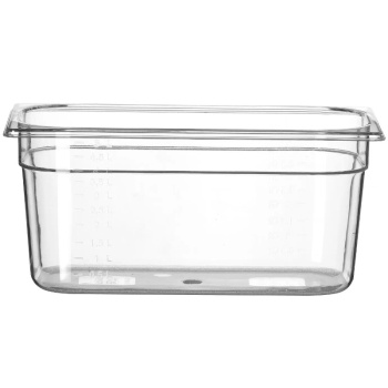 Гастроемкость из поликарбоната GN 1/3 325x176x150мм 5.7л Profi Line Hendi
