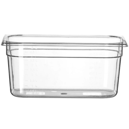 Гастроемкость из поликарбоната GN 1/3 325x176x150мм 5.7л Profi Line Hendi