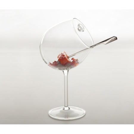 Бокал 350мл БУРГУНДИ с ложкой Ø10x23см