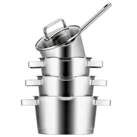 Набор посуды Diamond – 4 предмета – 3 кастрюли и сотейник