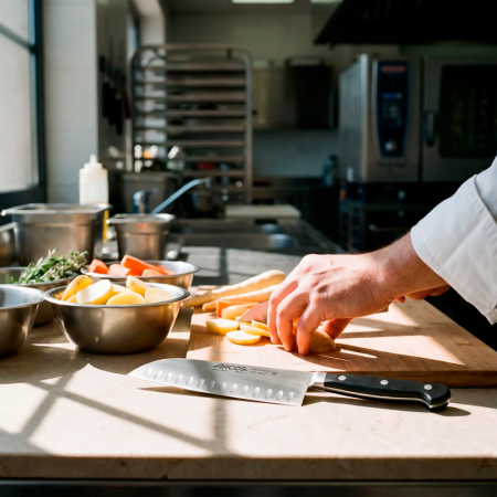 Нож сантоку 18см черный CLASSIC PRO