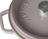 Кокот с крышкой Ø28см 5л серый