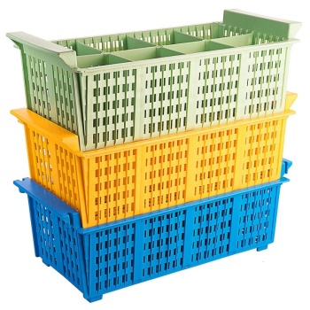 Корзина для столовых приборов 43x21x15см желтая Contacto