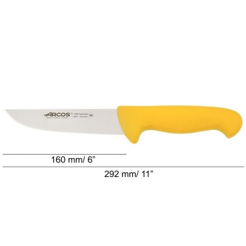 Нож разделочный 16см 2900 желтый