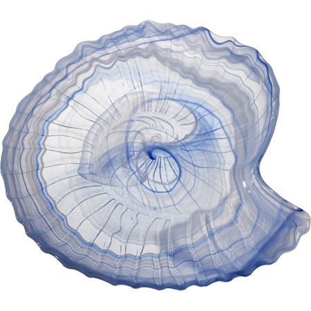 Блюдо стеклянное 18x17.2x(h)2.4см Seasnail