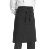 Передник с карманом 70x70см Egochef черный - 80% полиэстер, 20% хлопок