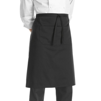 Передник с карманом 70x70см Egochef черный - 80% полиэстер, 20% хлопок