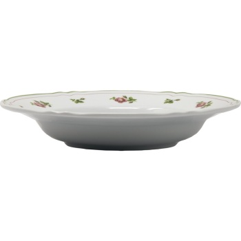 Тарелка глубокая Ø23.5см ANTHIROS green rim