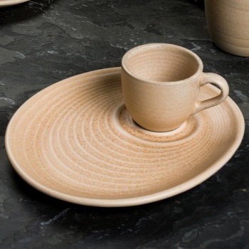 Блюдце овальное 20x17см MIRAGE Ripple