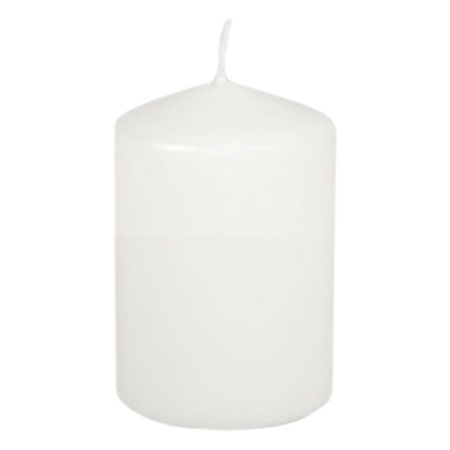 Свеча белая Ø69мм (h)10cм WHITE Pap Star