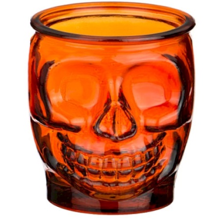 Стакан ЧЕРЕП 400мл - 2347 DB08 оранжевый