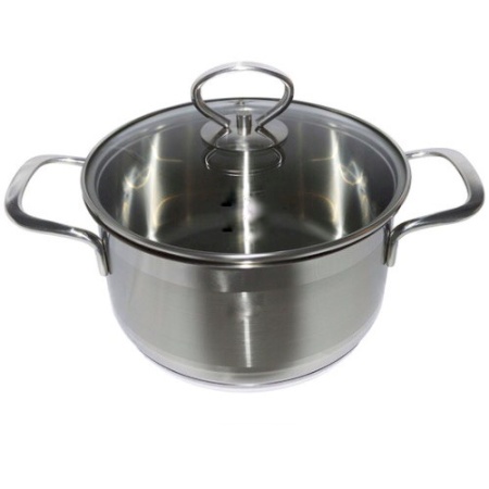 Кастрюля с прозрачной крышкой 5л Ø24x(h)14см Profi-Chef