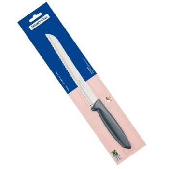 Нож для хлеба 18.8см PLENUS серый