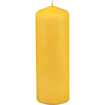Свеча желтая Ø7x(h)20см GOLDEN YELLOW