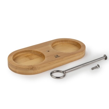 Подставка для мельниц 17см с ручкой Linéa bamboo natural