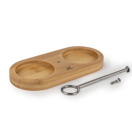 Подставка для мельниц 17см с ручкой Linéa bamboo natural