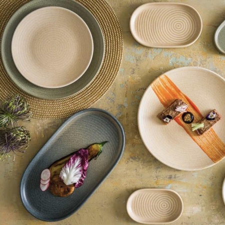 Тарелка овальная 33x18см MIRAGE Ripple