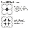 Тележка для тарелок Cambro 76x76x84см 4 стойки
