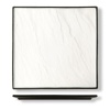 Блюдо квадратное 30x30см Relief белое с черным бортом - P.L. Proff Cuisine