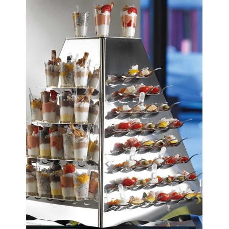 Подставка для закуски фуршет PYRAMID 144 ложки