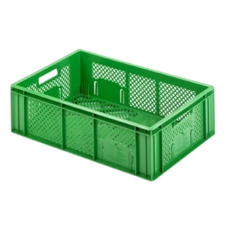 Ящик для овощей и фруктов 60x40x16см зеленый