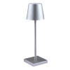 Лампа настольная беспроводная Ø11x(h)38см LED POST-MODERN MGline серебристого цвета
