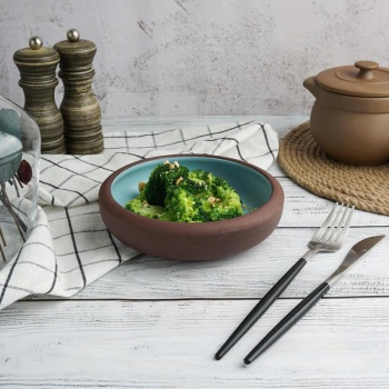 Блюдо, салатник 400мл Ø16.5cм Blue Matt TAIGA