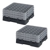 Кассета Camrack на 36 ячеек для мойки и хранения бокалов Ø7.3x19.6см Cambro черный, 2шт