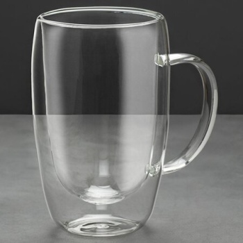 Кружка необжигающая 450мл термостойкое стекло, 2шт