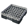 Кассета Camrack на 49 ячеек для мойки и хранения бокалов Ø6.2x9.2см Cambro черный, 4шт