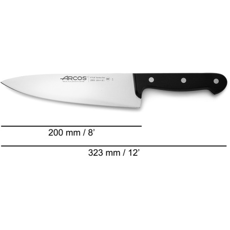 Нож поварской 20см шеф-нож UNIVERSAL