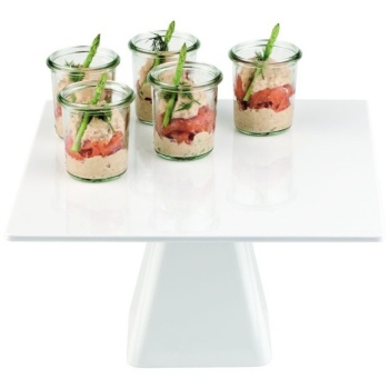 Подставка для торта на ножке, 31х31х(h)16см CASUAL